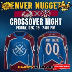 Colorado Avalanche x Denver Nuggets Crossover Night Custom Hockey Jersey Colorado Avalanche x Denver Nuggets Crossover Night Custom Hockey Jersey