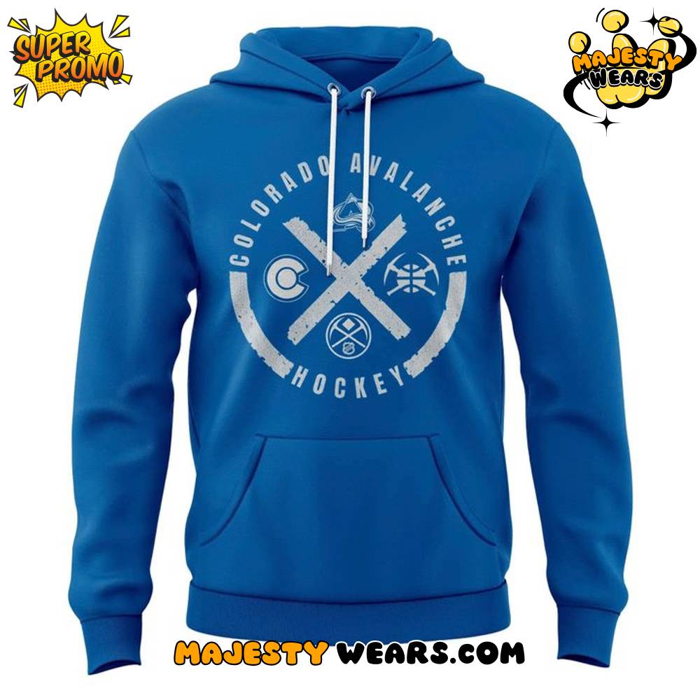 Colorado Avalanche x Denver Nuggets Crossover Night Special Hoodie Colorado Avalanche x Denver Nuggets Crossover Night Special Hoodie
