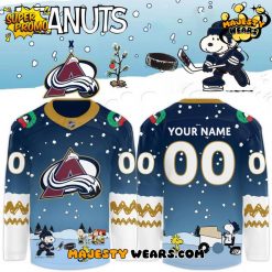 Colorado Avalanche x Peanuts Christmas Hockey Jersey Colorado Avalanche x Peanuts Christmas Hockey Jersey