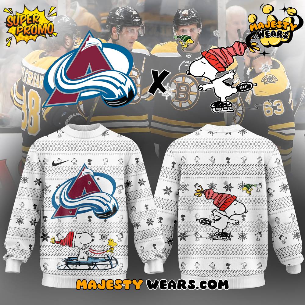 Colorado Avalanche x Snoopy Ugly Christmas Sweater Colorado Avalanche x Snoopy Ugly Christmas Sweater