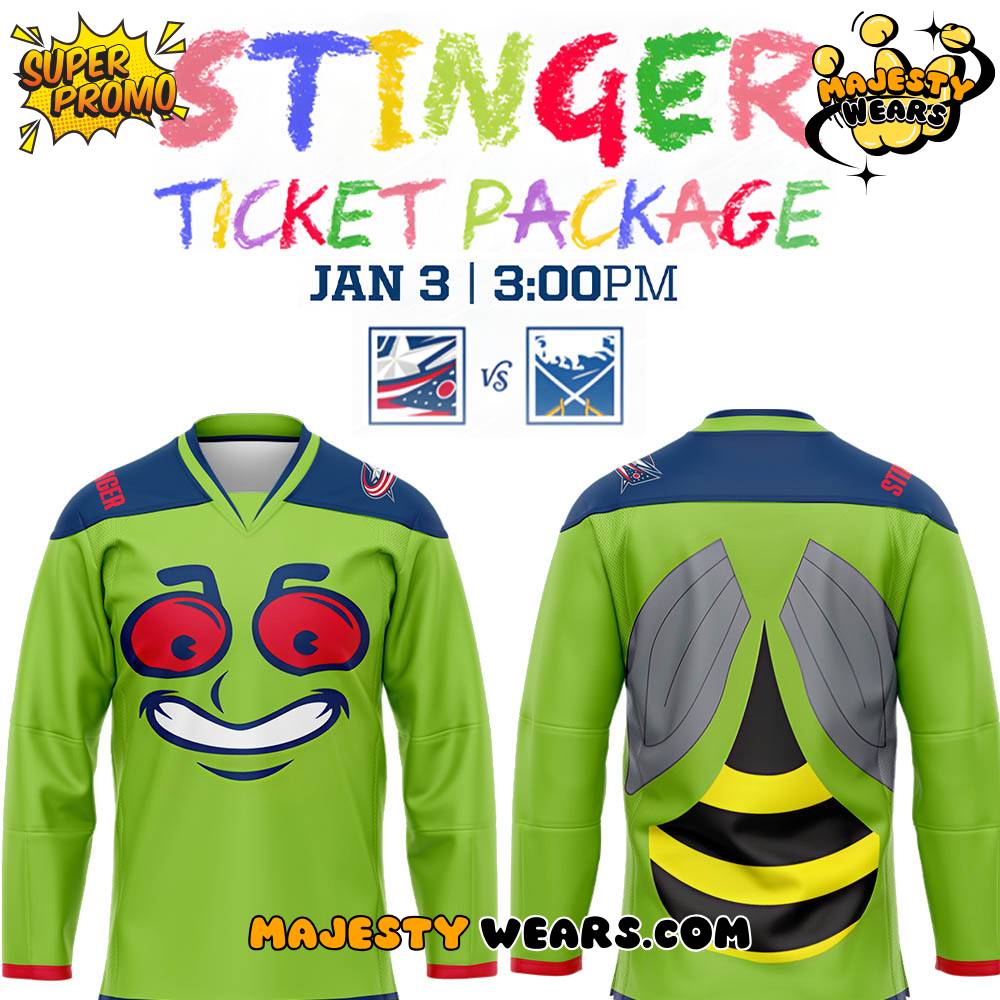 Columbus Blue Jackets Stinger Game Night Special Hockey Jersey Columbus Blue Jackets Stinger Game Night Special Hockey Jersey
