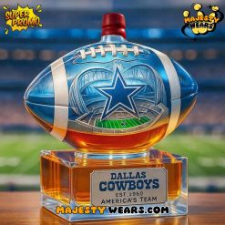 Dallas Cowboys Americas Team Football Championship Whiskey Bottle