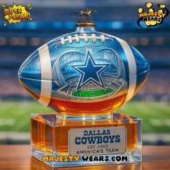 Dallas Cowboys Americas Team Football Championship Whiskey Bottle