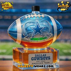 Dallas Cowboys Americas Team Football Championship Whiskey Bottle