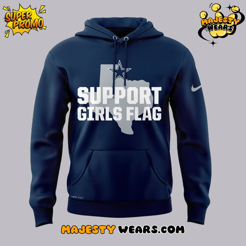 Dallas Cowboys Support Girls Flag Hoodie Dallas Cowboys Support Girls Flag Hoodie