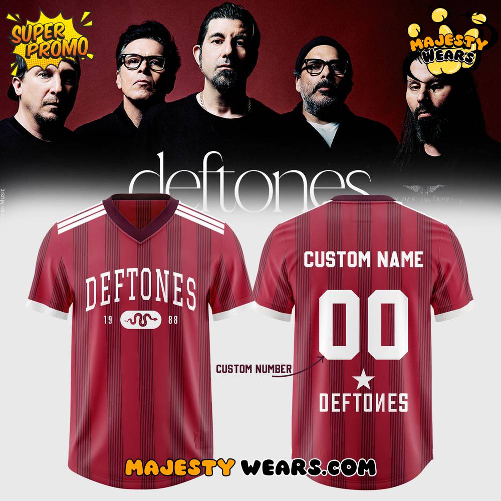Deftones EU & UK Tour 2026 Custom Football Jersey – Special Edition Deftones EU & UK Tour 2026 Custom Football Jersey – Special Edition