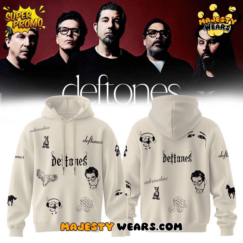 Deftones EU & UK Tour 2026 Special Hoodie – Cream Deftones EU & UK Tour 2026 Special Hoodie – Cream