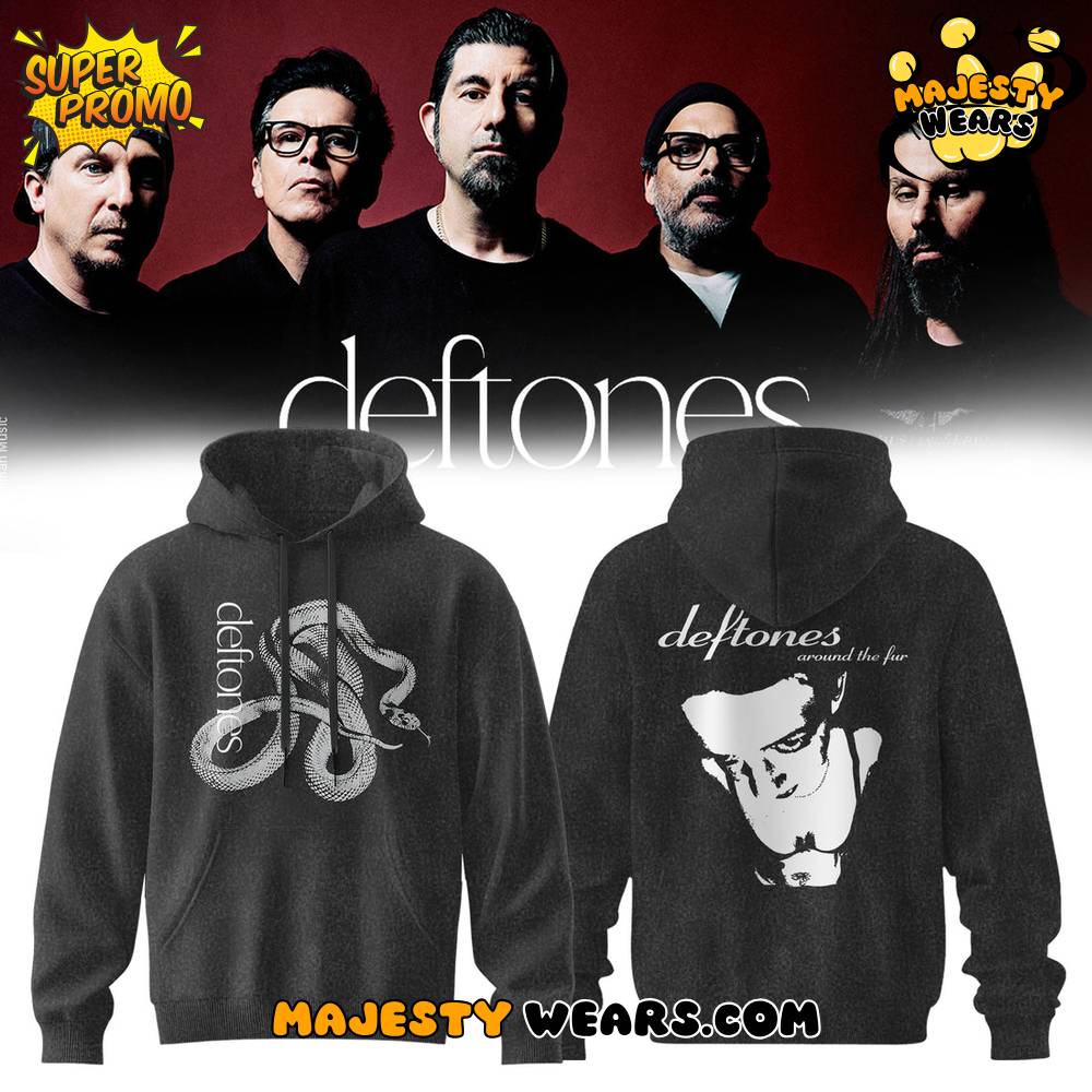 Deftones EU & UK Tour 2026 Special Hoodie – Grey Deftones EU & UK Tour 2026 Special Hoodie – Grey