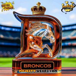 Denver Broncos Horse Head Whiskey Bottle