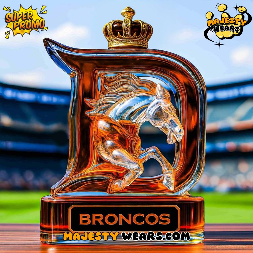 Denver Broncos Horse Head Whiskey Bottle Denver Broncos Horse Head Whiskey Bottle