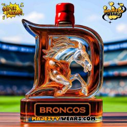 Denver Broncos Horse Head Whiskey Bottle