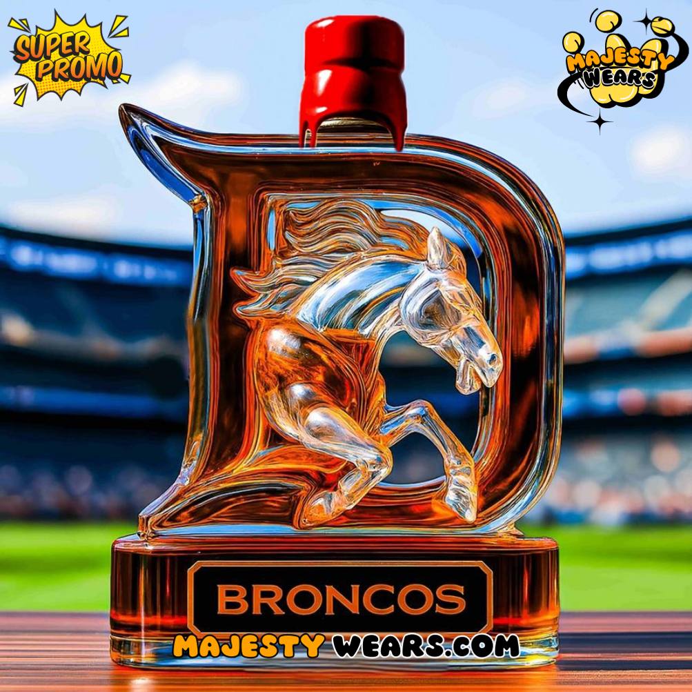 Denver Broncos Horse Head Whiskey Bottle Denver Broncos Horse Head Whiskey Bottle