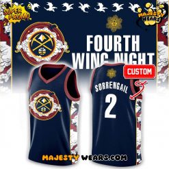 Denver Nuggets Fourth Wing Night Custom Basketball Jersey