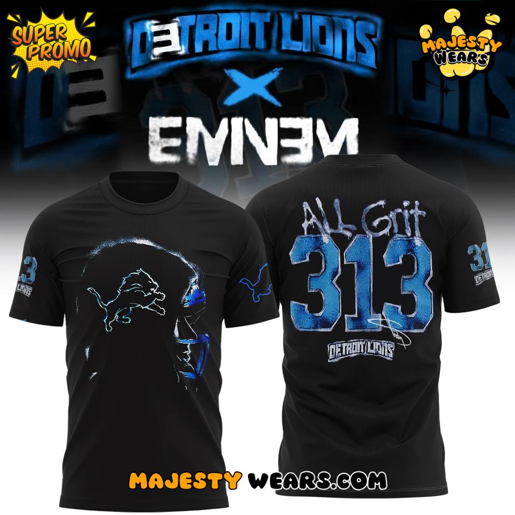 Detroit Lions x Eminem Thanksgiving Halftime Show TShirt Detroit Lions x Eminem Thanksgiving Halftime Show TShirt