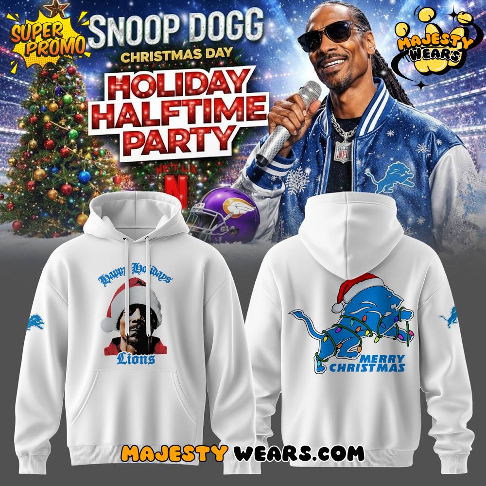 Detroit Lions x Snoop Dogg’s Holiday Halftime Party Hoodie Detroit Lions x Snoop Dogg’s Holiday Halftime Party Hoodie