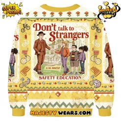 Dont Talk To Strangers Safety Education Ugly Christmas Sweater