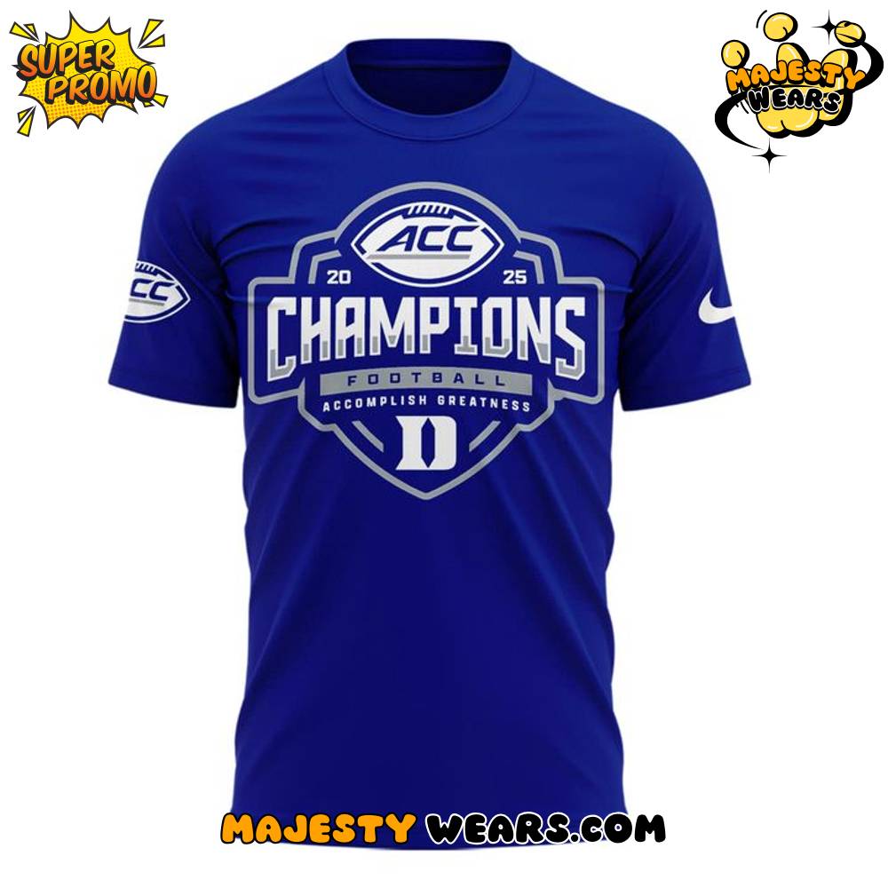 Duke Blue Devils 2025 ACC Conference Champions T-Shirt Duke Blue Devils 2025 ACC Conference Champions T-Shirt