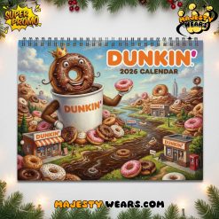Dunkin Donuts 2026 Wall Hanging Calendar
