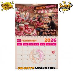 Dunkin Donuts 2026 Wall Hanging Calendar