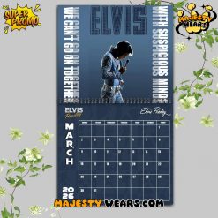 Elvis Presley 2026 Wall Hanging Calendar