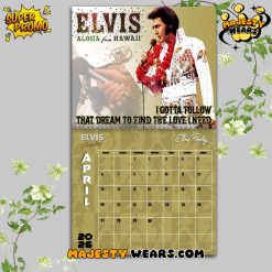 Elvis Presley 2026 Wall Hanging Calendar