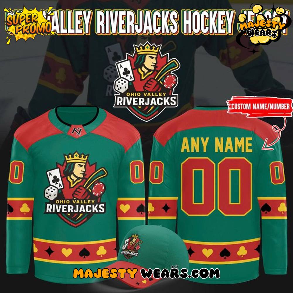 Evansville Thunderbolts X OHIO VALLEY RIVERJACKS 2025 Custom Hockey Jersey Evansville Thunderbolts X OHIO VALLEY RIVERJACKS 2025 Custom Hockey Jersey