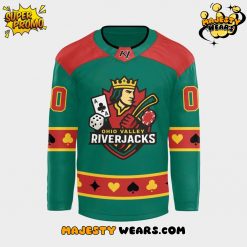 Evansville Thunderbolts X OHIO VALLEY RIVERJACKS 2025 Custom Hockey Jersey