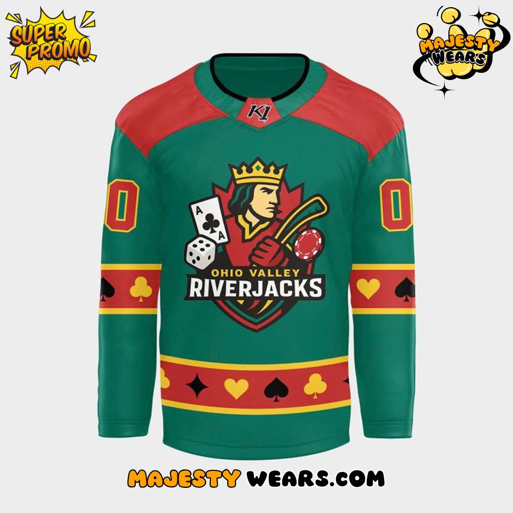 Evansville Thunderbolts X OHIO VALLEY RIVERJACKS 2025 Custom Hockey Jersey Evansville Thunderbolts X OHIO VALLEY RIVERJACKS 2025 Custom Hockey Jersey