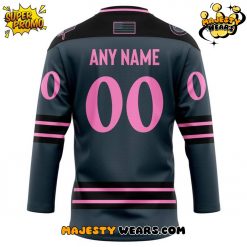 Fayetteville Marksmen Fatbacks Blackout Custom Hockey Jersey