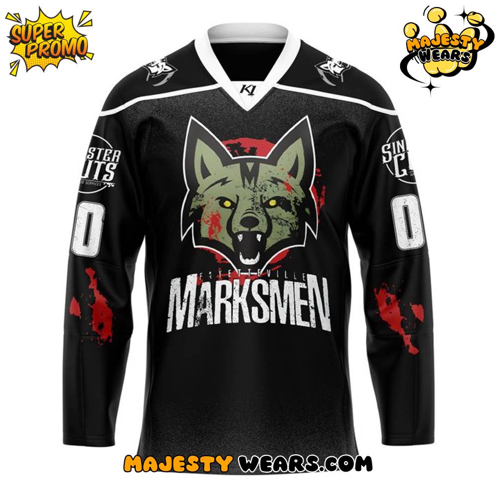 Fayetteville Marksmen ‘Sinister Cuts’ Custom Hockey Jersey Fayetteville Marksmen ‘Sinister Cuts’ Custom Hockey Jersey