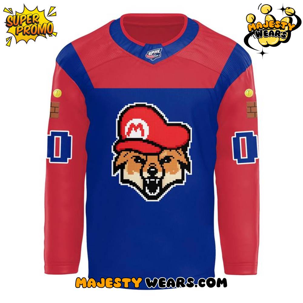 Fayetteville Marksmen x Super Mario Special Edition Hockey Jersey Fayetteville Marksmen x Super Mario Special Edition Hockey Jersey