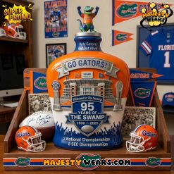 Florida Gators The Swamp 95th Anniversary Whiskey Bottle