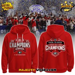 Georgia Bulldogs SEC “Back-to-Back” Champions Hoodie