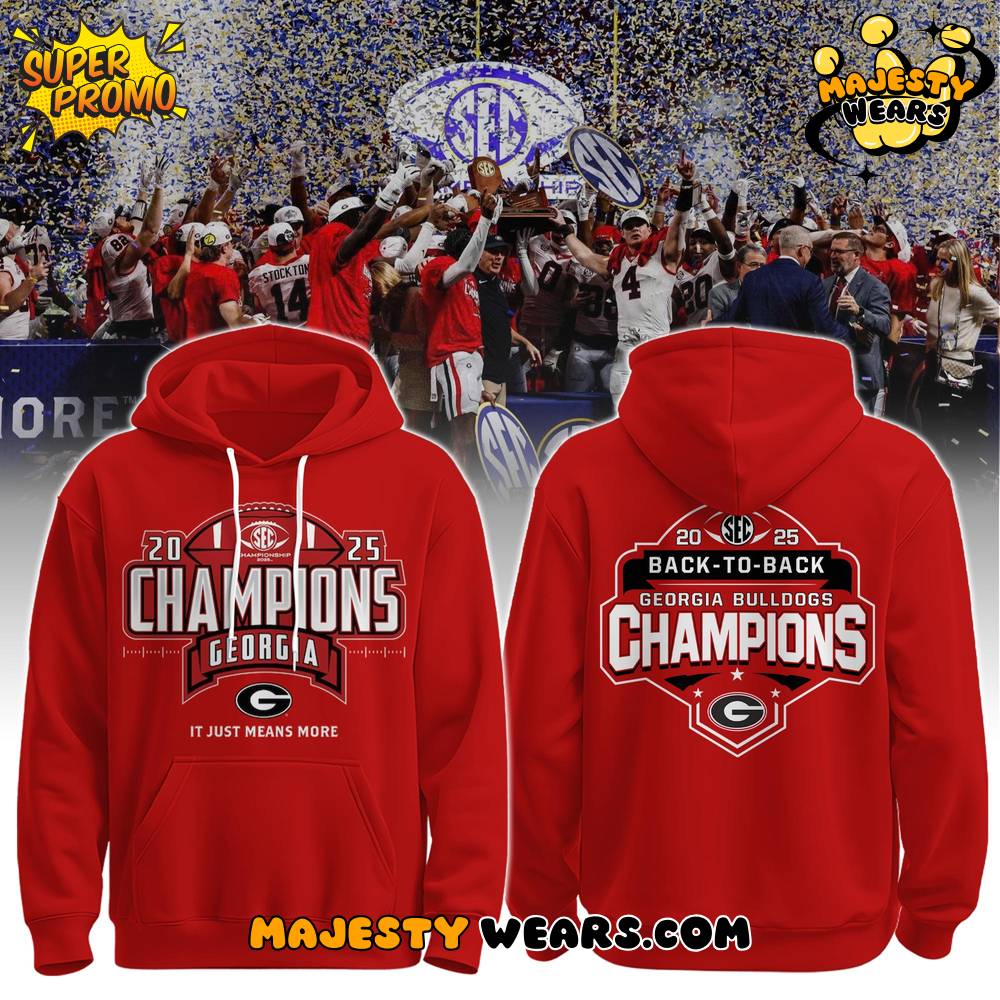 Georgia Bulldogs SEC “Back-to-Back” Champions Hoodie Georgia Bulldogs SEC “Back-to-Back” Champions Hoodie