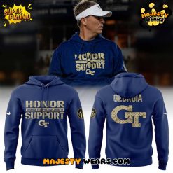 Georgia Tech Yellow Jackets Coach Faulkner “Honor Support” Special Hoodie