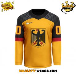 Germany Ice Hockey 2026 Olympic Winter Custom Hockey Jersey – Yellow