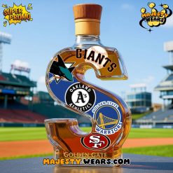 Golden Gate Grit Inspired Whiskey Bottle