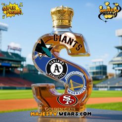 Golden Gate Grit Inspired Whiskey Bottle