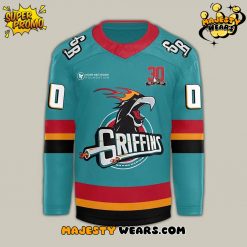 Grand Rapids Griffins Hattrick and Hoops Night Custom Hockey Jersey
