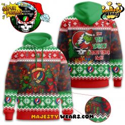 Grateful Dead x Grinch Ugly Christmas Sweater Design Hoodie