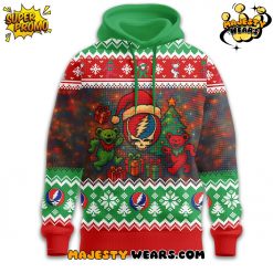 Grateful Dead x Grinch Ugly Christmas Sweater Design Hoodie