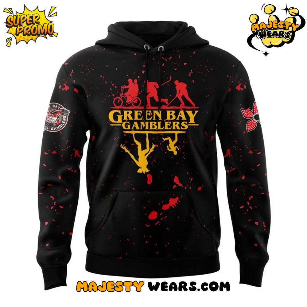 Green Bay Gamblers x Stranger Things 2025 Special Hoodie Green Bay Gamblers x Stranger Things 2025 Special Hoodie