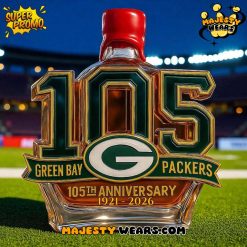 Green Bay Packers 105th Anniversary Whiskey Bottle
