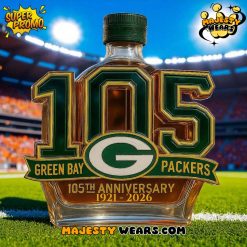 Green Bay Packers 105th Anniversary Whiskey Bottle