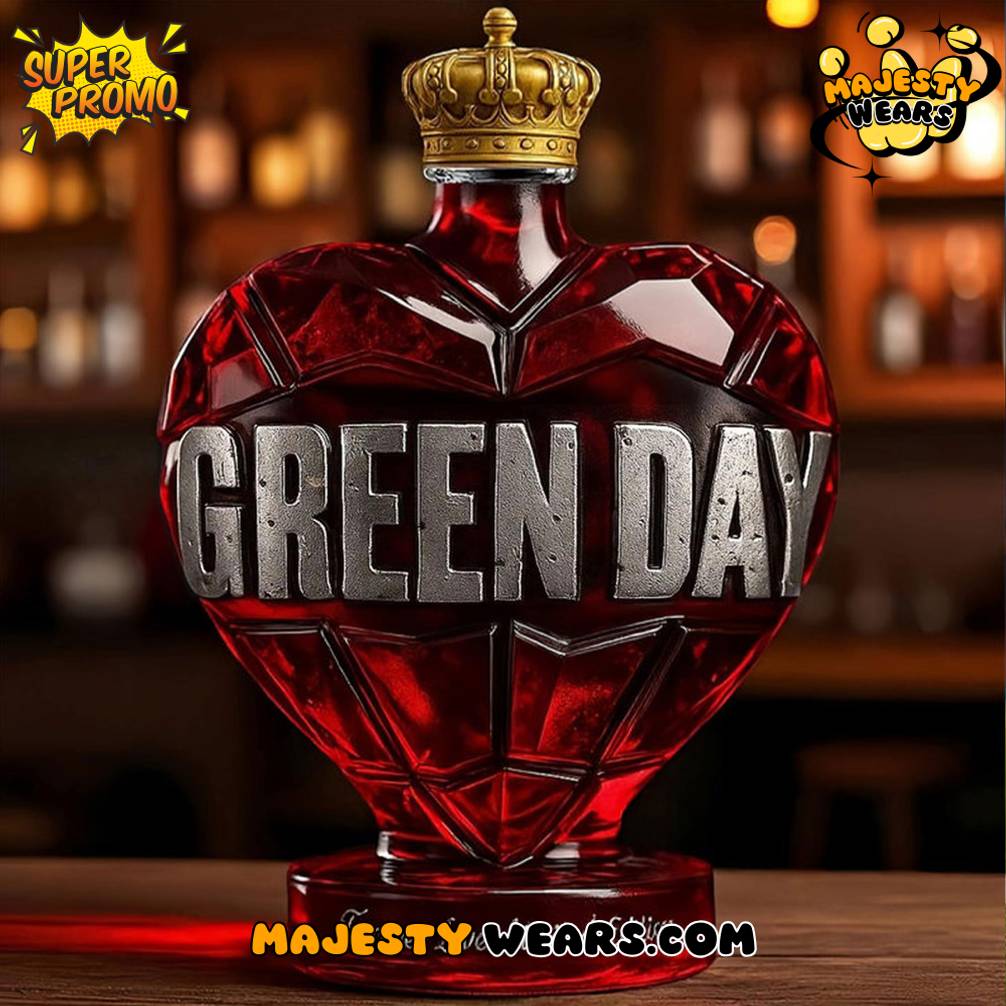 Green Day Forever Love Whiskey Bottle Green Day Forever Love Whiskey Bottle
