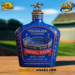 Highmark Stadium Farewell Season Whiskey Bottle