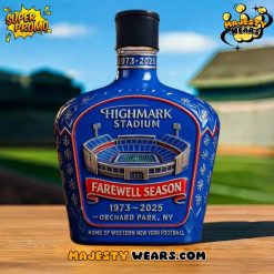 Highmark Stadium Farewell Season Whiskey Bottle