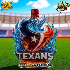 Houston Texans Fire of the Lone Star Whiskey Bottle