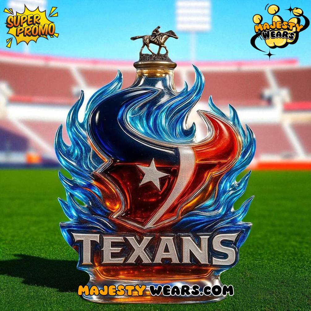 Houston Texans Fire of the Lone Star Whiskey Bottle Houston Texans Fire of the Lone Star Whiskey Bottle