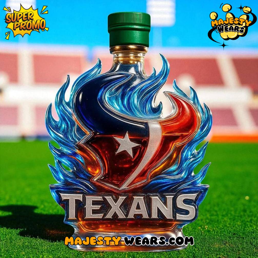 Houston Texans Fire of the Lone Star Whiskey Bottle Houston Texans Fire of the Lone Star Whiskey Bottle